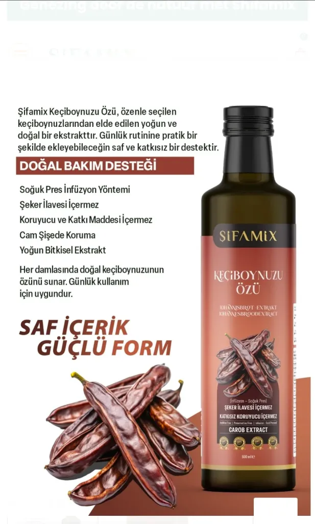 Keçiboynuzu Özü 700 ML